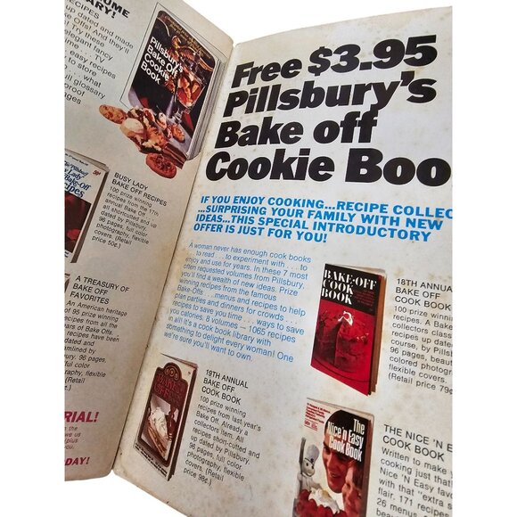 100 Bake Off Recipes Cookbook From Pillsbury 20th Annual Bake Off 1969 Vintage - Picture 6 of 9